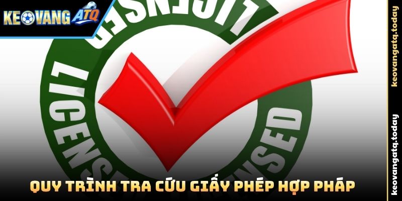 Quy trình tra cứu giấy phép hợp pháp